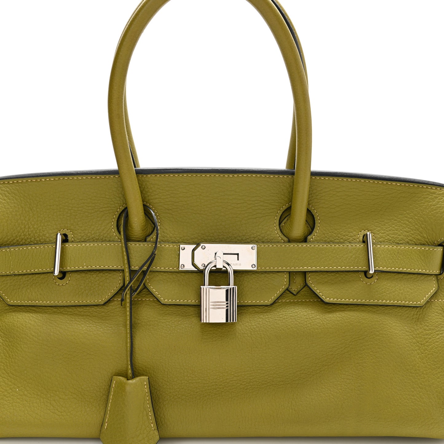 Taurillon Clemence JPG Birkin 42 Chartreuse