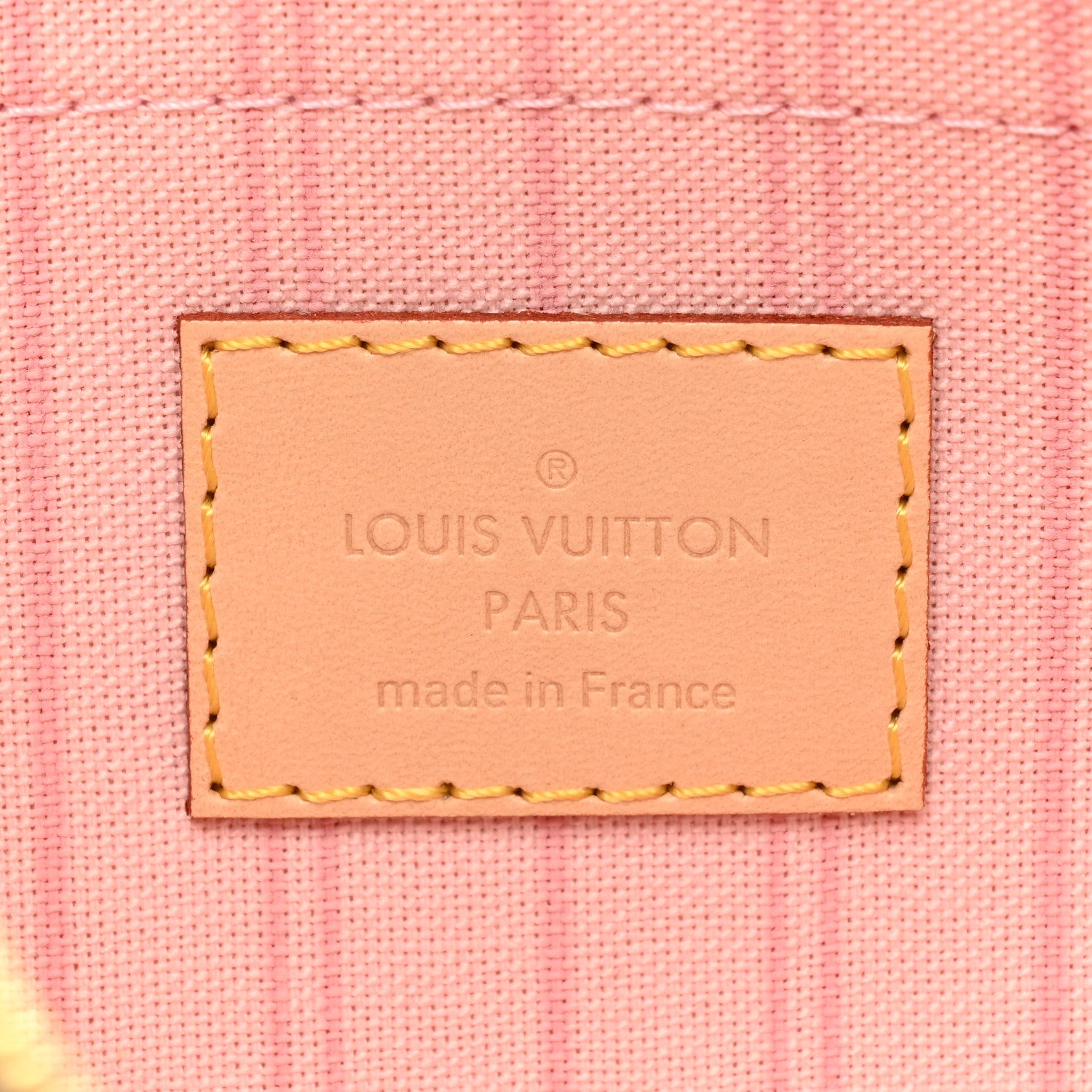 Louis Vuitton Damier Azur Neverfull MM GM Pochette Rose Ballerine 6 of 7