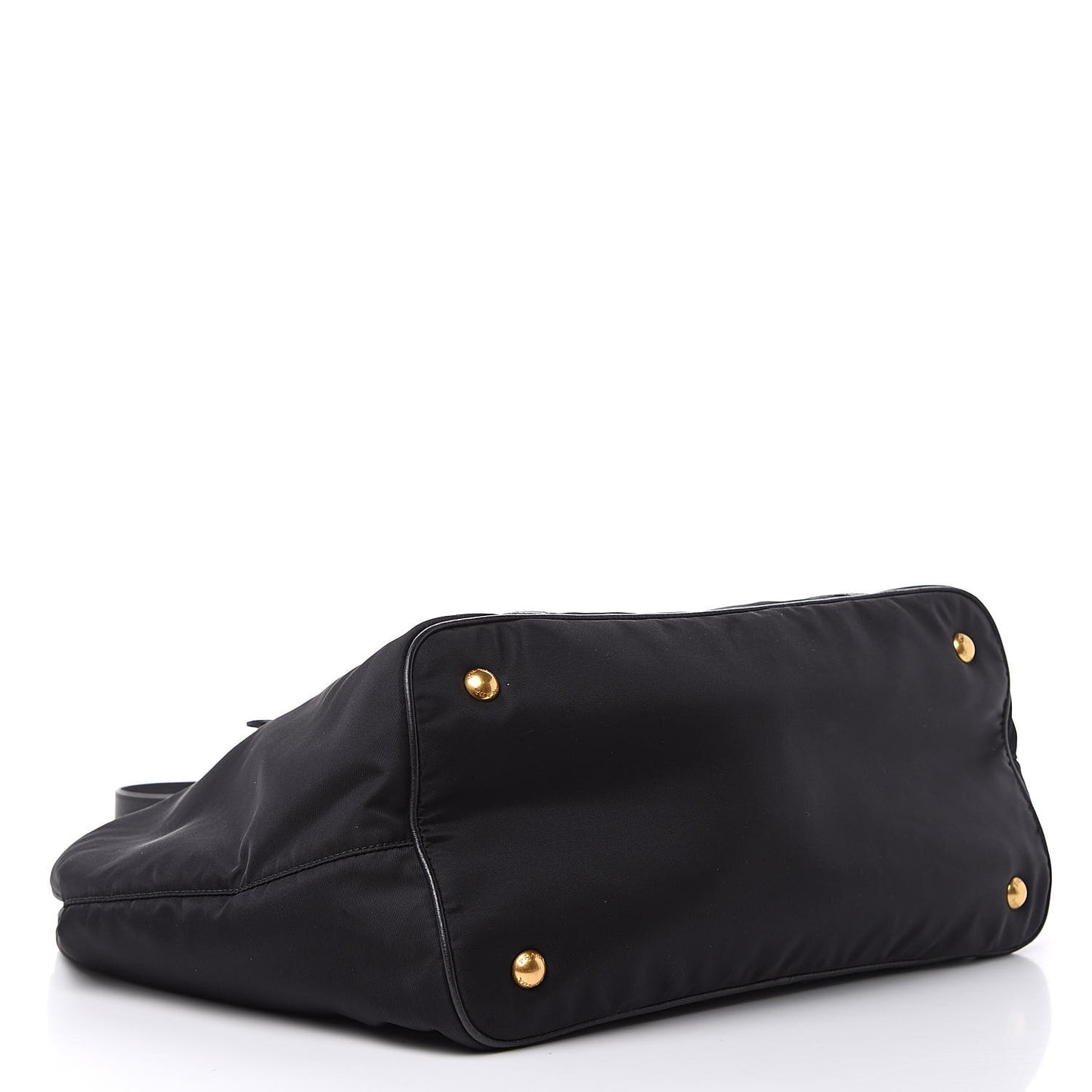 Tessuto Nylon Vitello Daino Tote Black