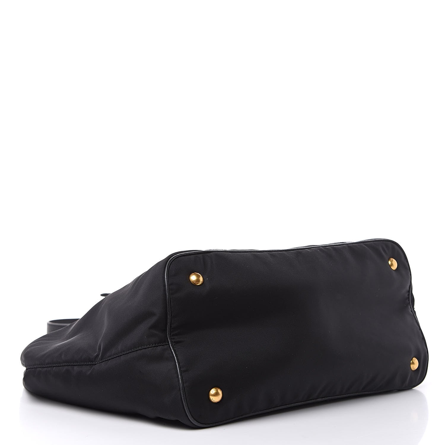 Prada Tessuto Nylon Vitello Daino Tote Black 4 of 9