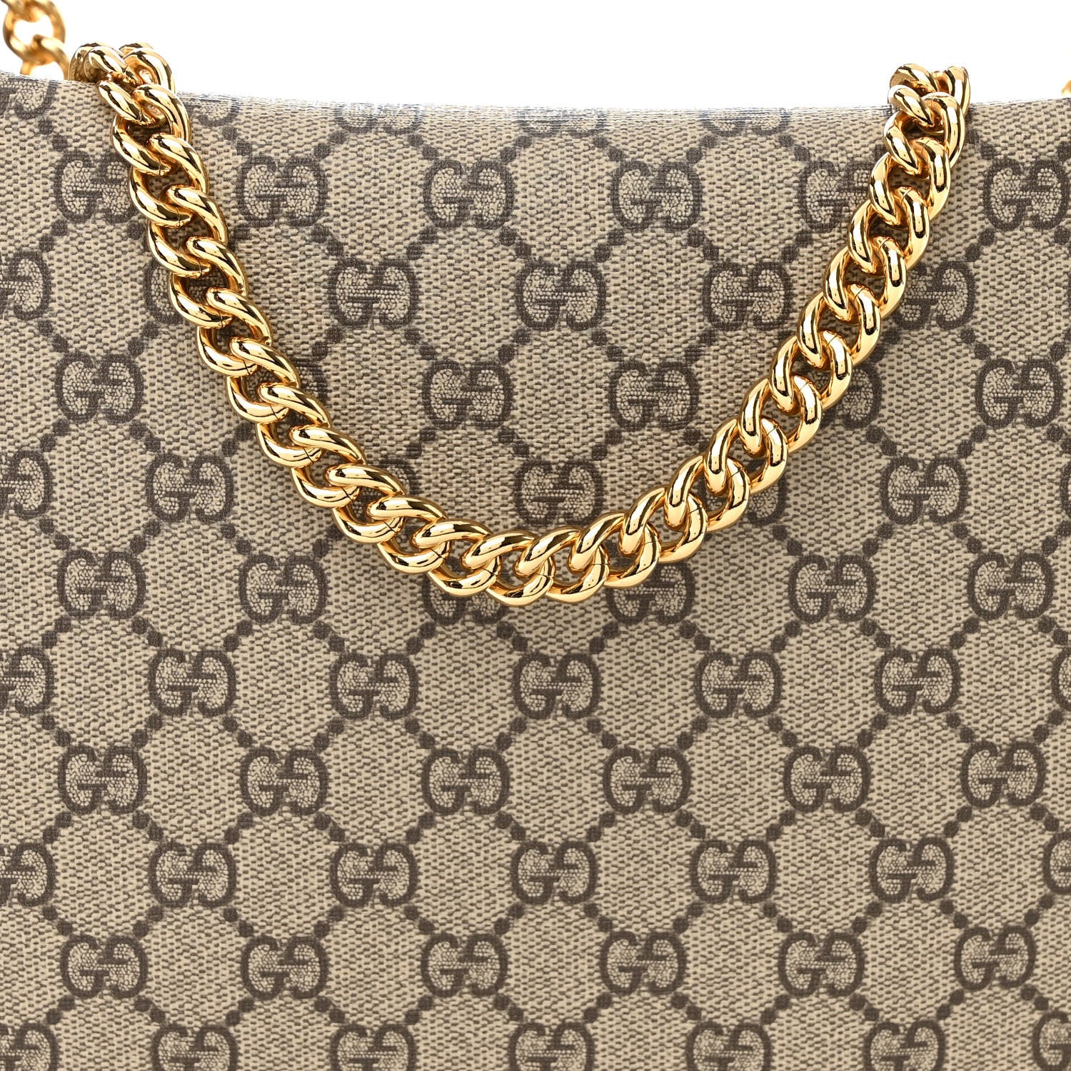 Gucci GG Supreme Monogram Large Linea A Hobo Light Brown 8 of 11