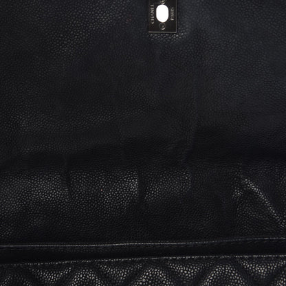 Chanel Iridescent Caviar Quilted Medium Lady Pearly Flap Black 9 of 16