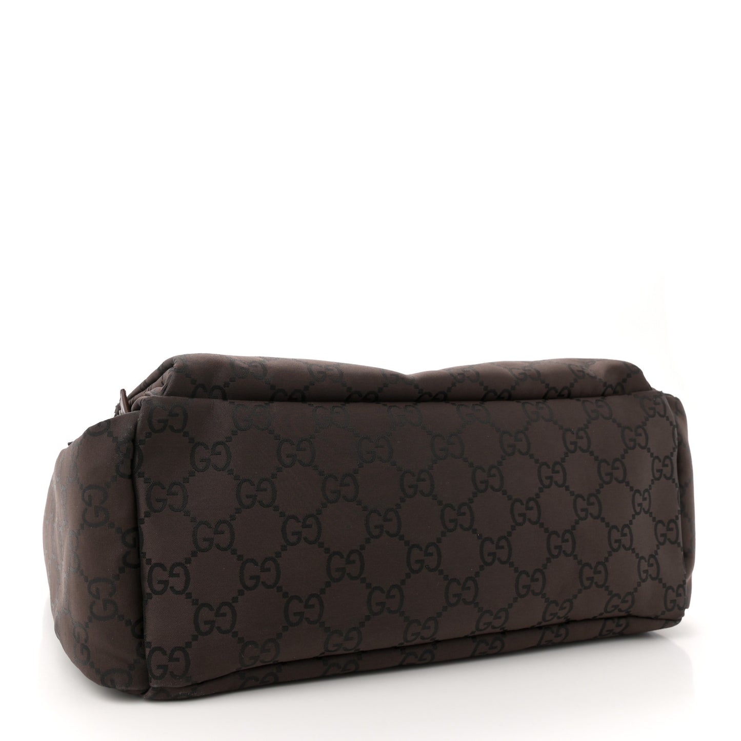 Nylon Monogram Extra Large Satchel Dark Brown