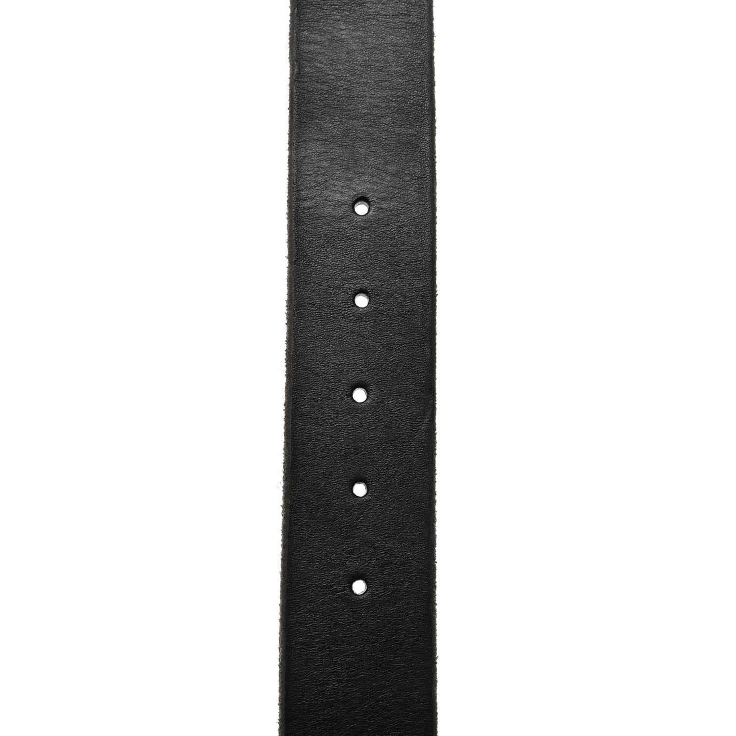 Calfskin Brass Feline Buckle Belt 85 34 Black
