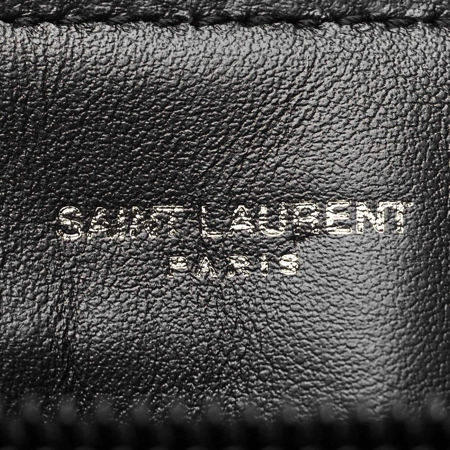 Calfskin Y Quilted Monogram Monochrome Small Loulou Chain Satchel Black