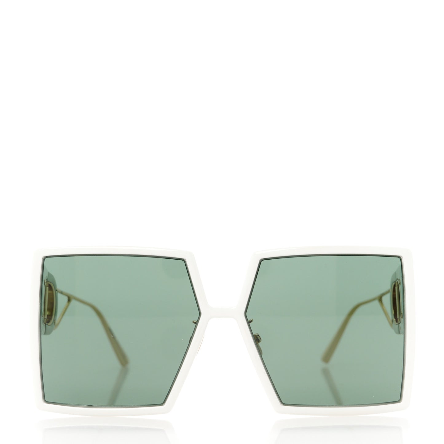 Square Mirrored 30 Montaigne Sunglasses White