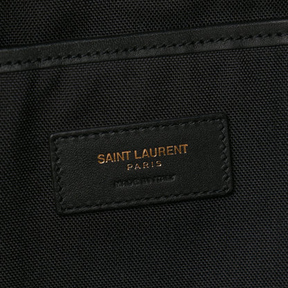 Saint Laurent Nylon Twill Dinosaur Print City Backpack Black Multicolor 6 of 10