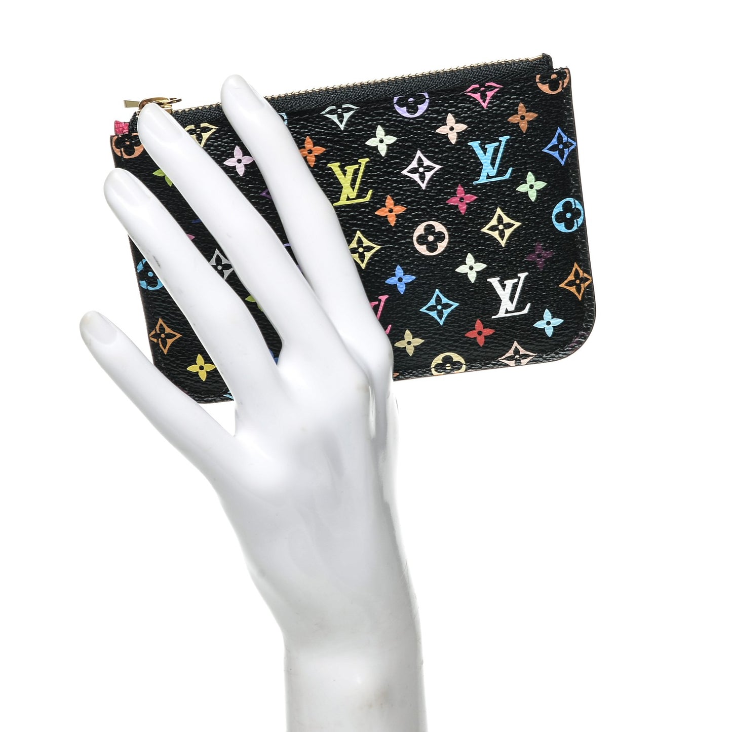 Monogram Multicolor Key Pouch Black Grenade