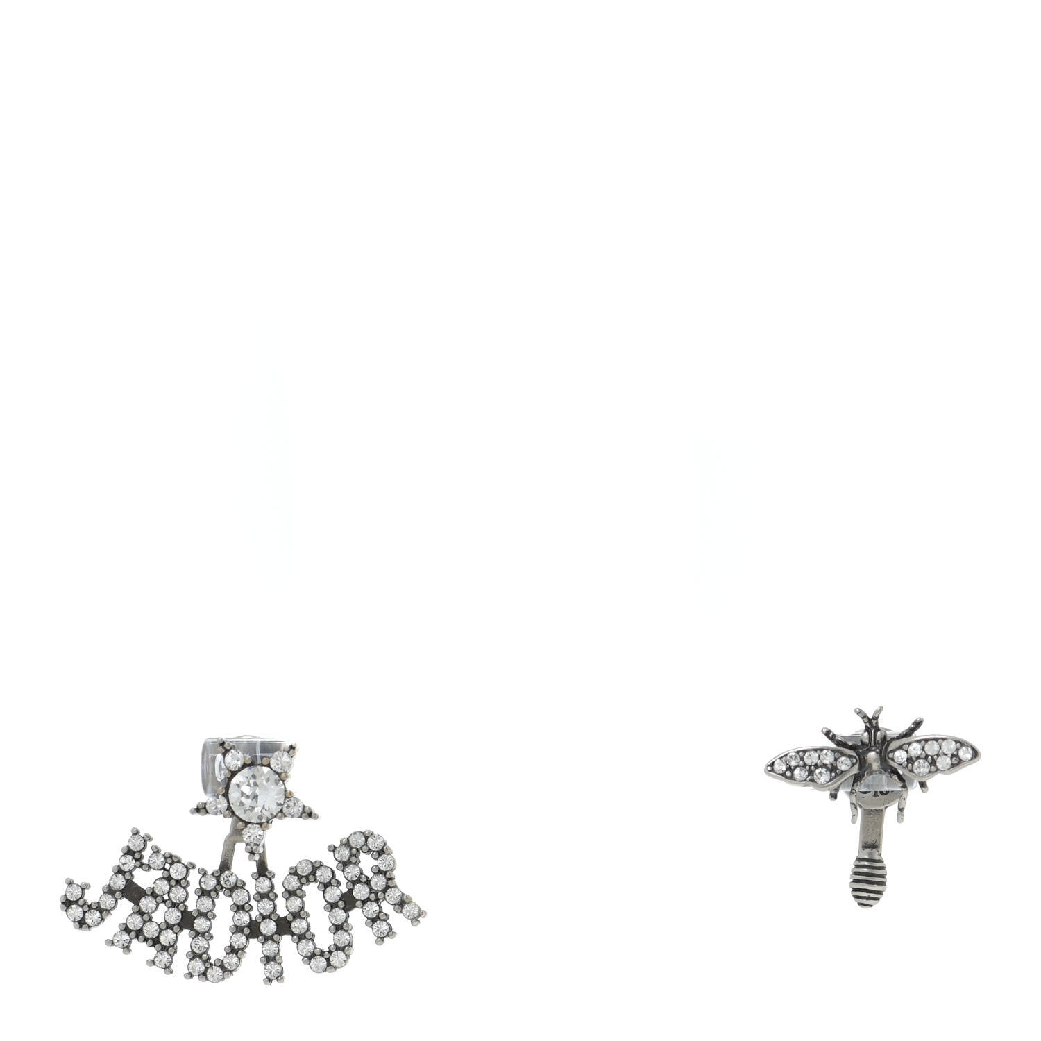 Christian Dior Palladium Crystal J'adior Earring 1 of 6