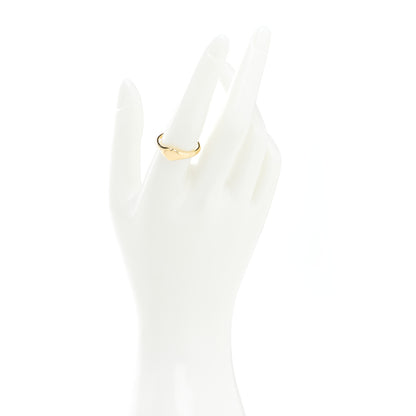 Tiffany 18K Yellow Gold Micro Heart Signet Ring 57 8 2 of 5