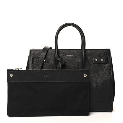 Saint Laurent Grained Calfskin Small Supple Sac De Jour Black 3 of 10