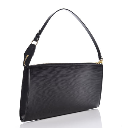 Louis Vuitton Epi Pochette Accessories 24 Black 3 of 9