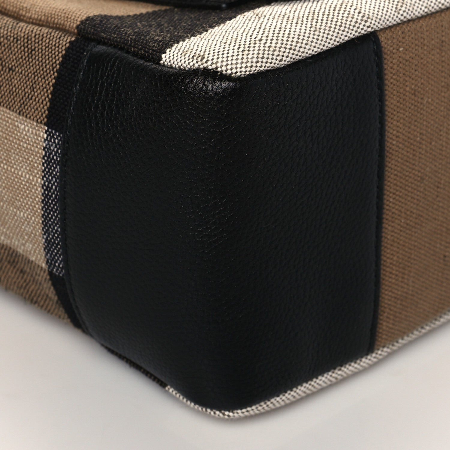 Burberry Canvas Mega Check Large Baildon Messenger Bag Black 10 of 11