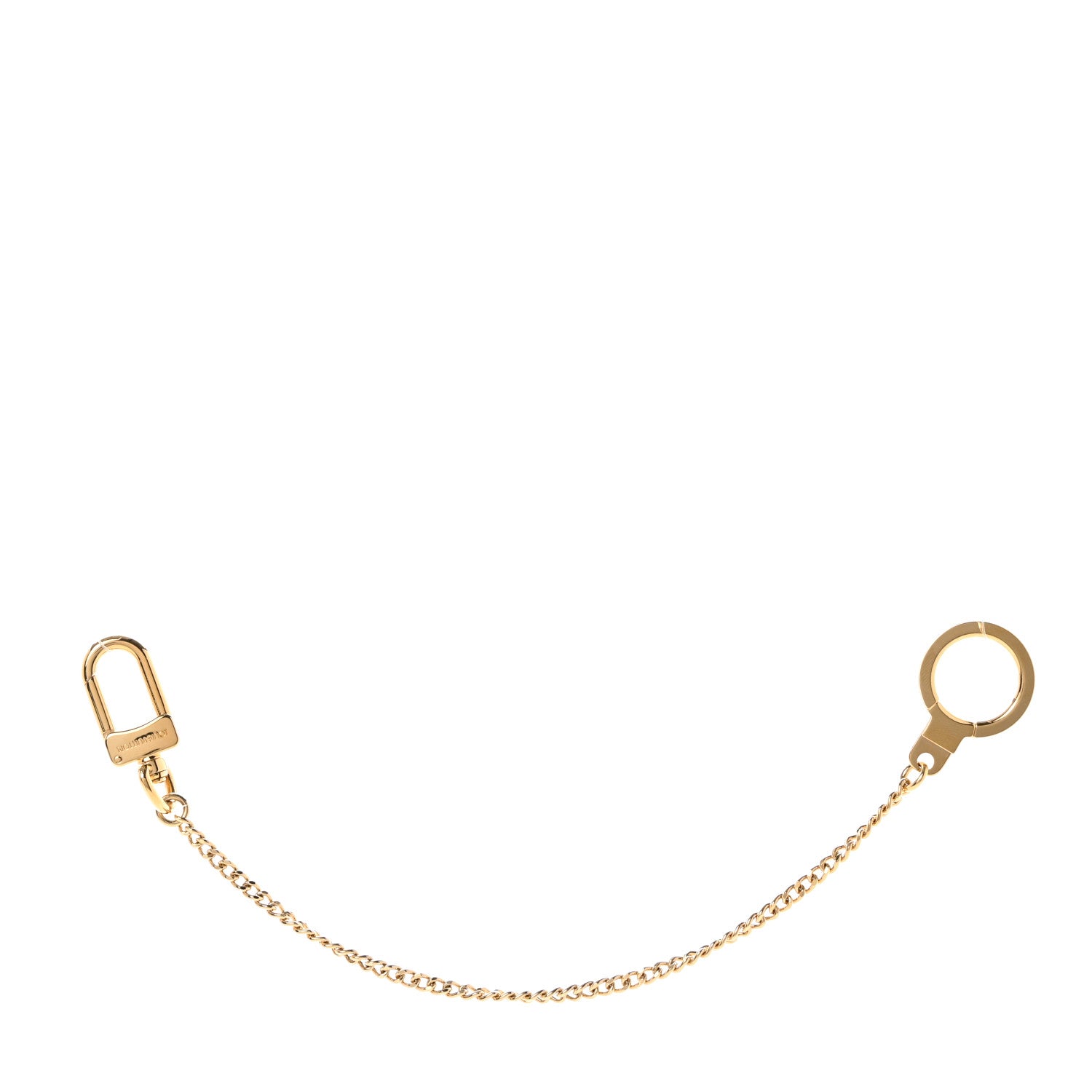 Louis Vuitton Metal Pochette Extender Key Ring Chain Gold 1 of 4
