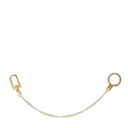 Louis Vuitton Metal Pochette Extender Key Ring Chain Gold 1 of 4