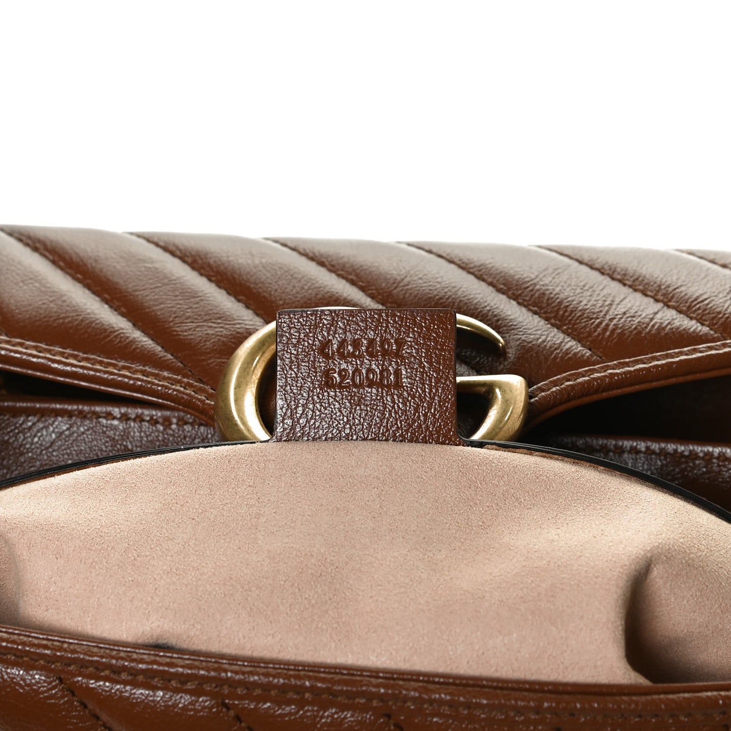 Azalea Calfskin Matelasse Diagonal Small GG Marmont Shoulder Bag Cuir
