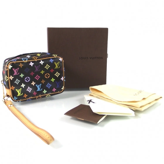 Louis Vuitton Monogram Multicolor Trousse Wapity Black 9 of 9