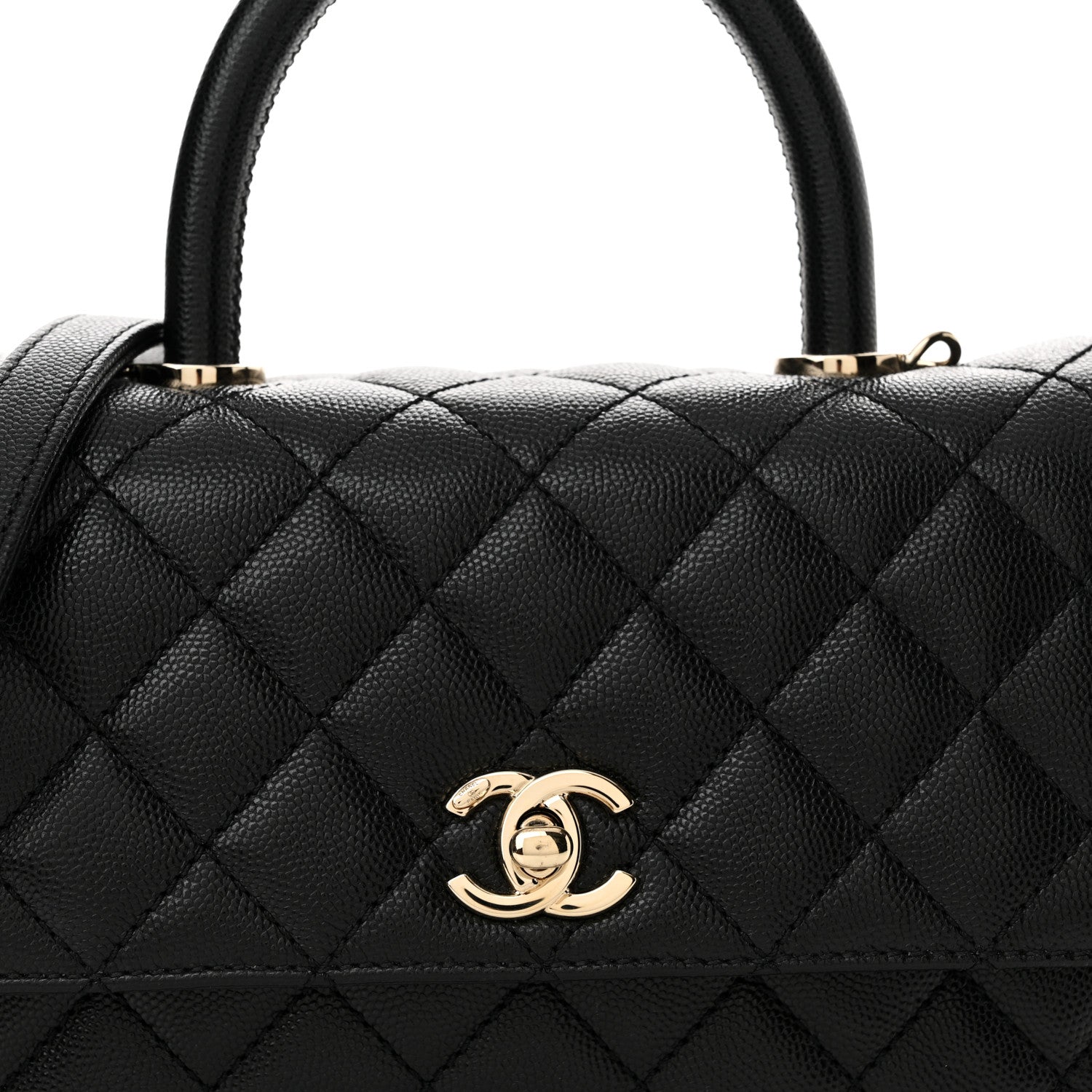 Chanel Caviar Quilted Mini Coco Handle Flap Black 8 of 10