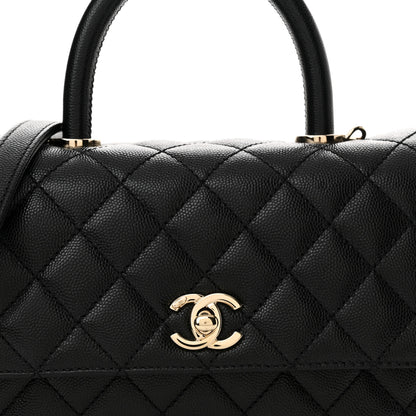 Chanel Caviar Quilted Mini Coco Handle Flap Black 8 of 10