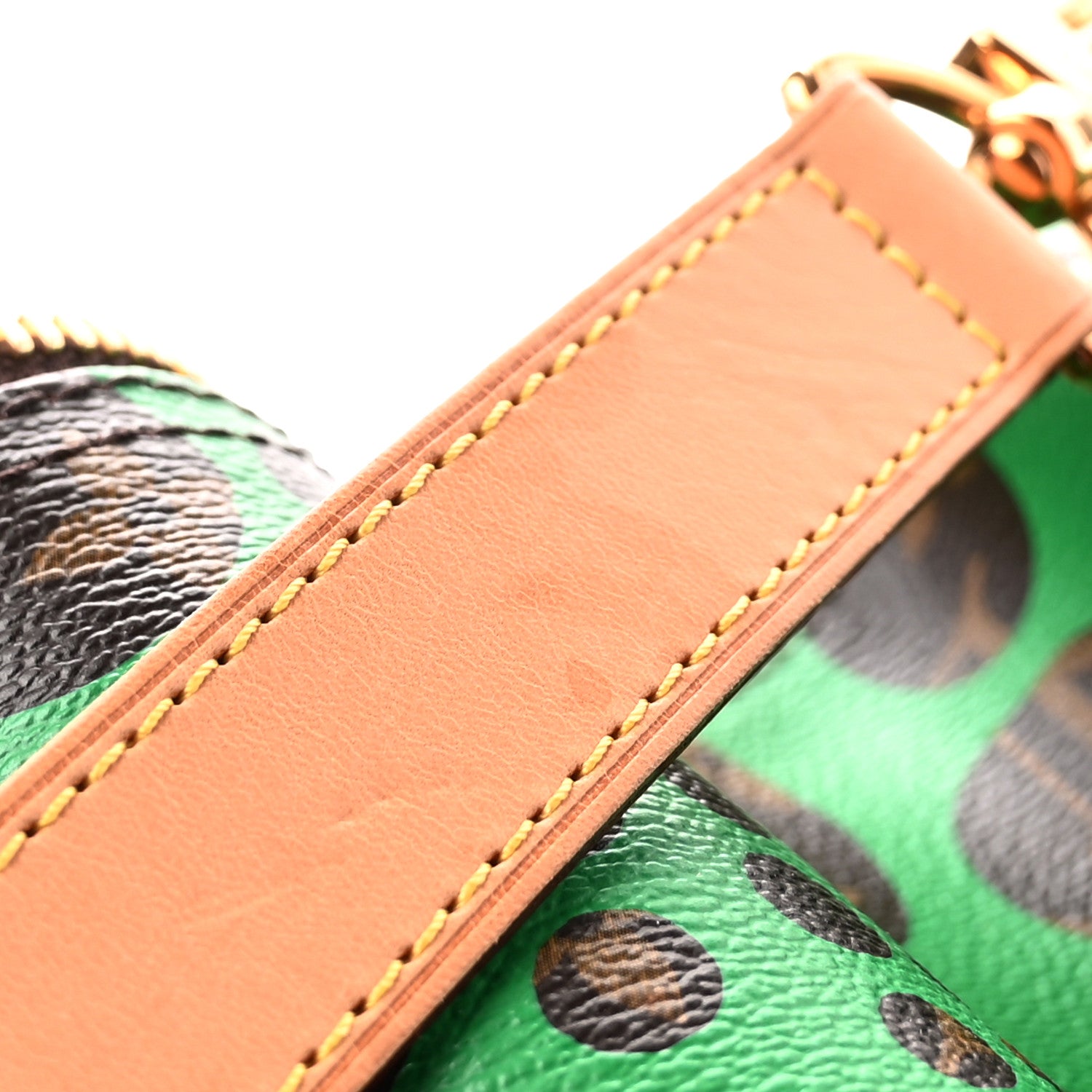 Louis Vuitton Monogram Kusama Pumpkin Dots Keepall Bandouliere 55 Green 13 of 13