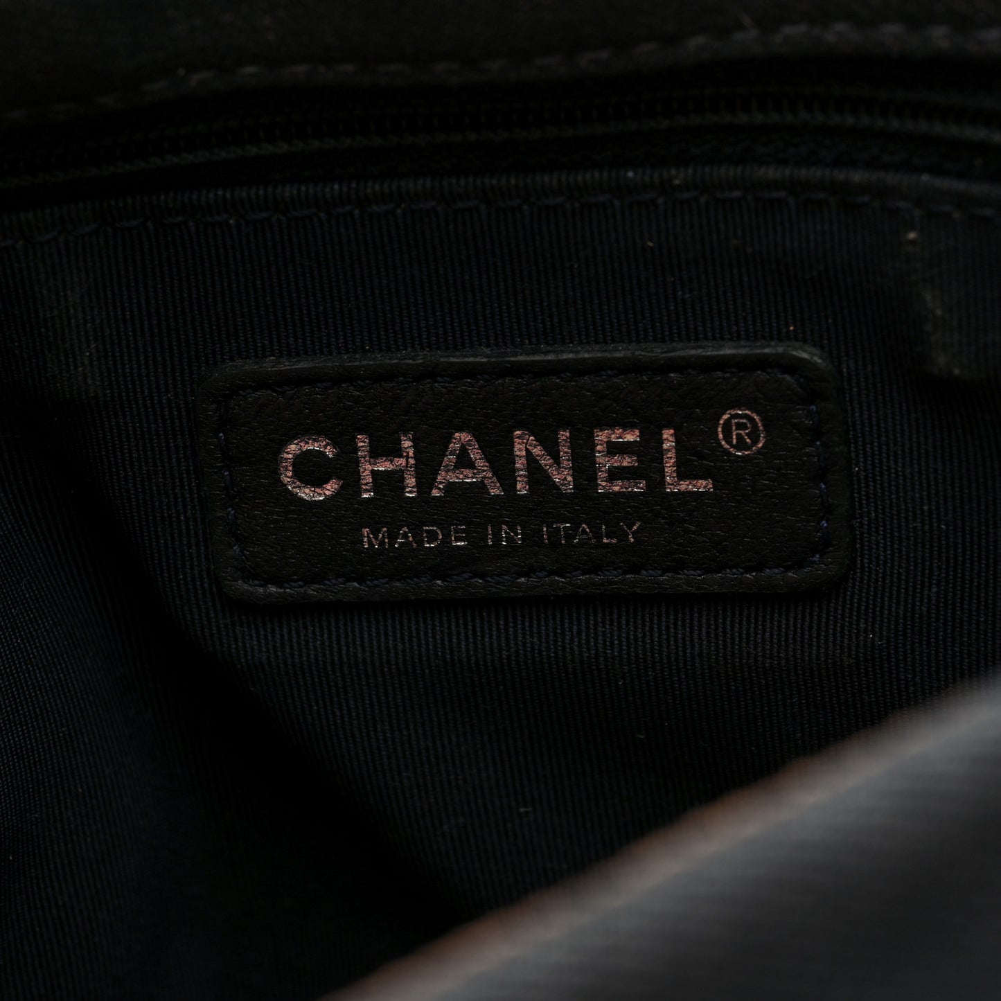 Denim Pleated Denim Turtle Flap Dark Blue