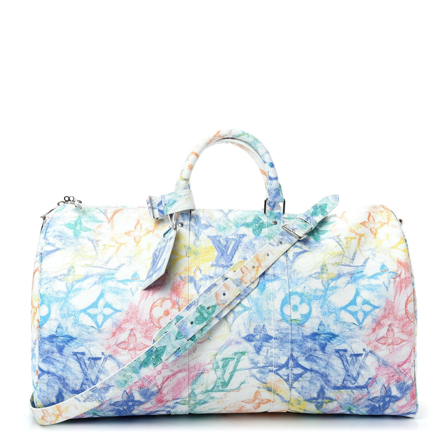 Monogram Pastel Colors Keepall Bandouliere 50 Multicolor