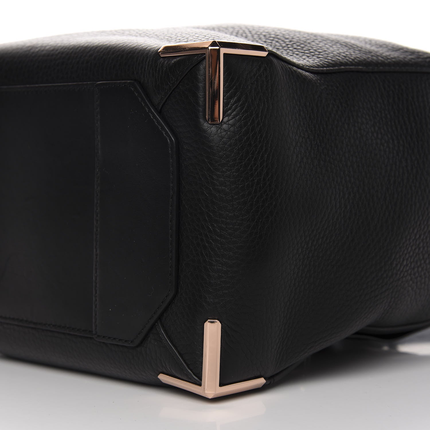 Alexander Wang Pebbled Calfskin Prisma Skeletal Backpack Black Rose Gold Hardware 6 of 10