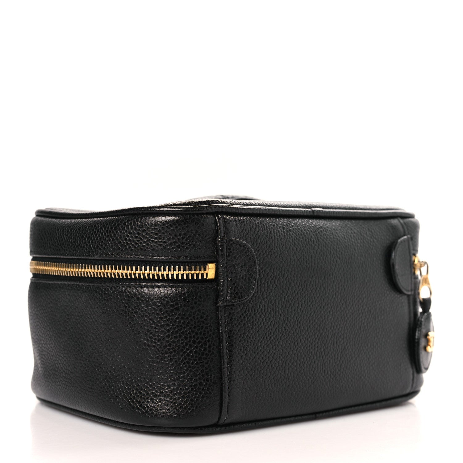 Chanel Caviar CC Vanity Cosmetic Case Black 3 of 10