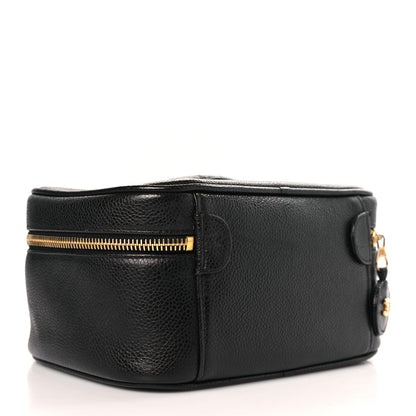 Chanel Caviar CC Vanity Cosmetic Case Black 3 of 10