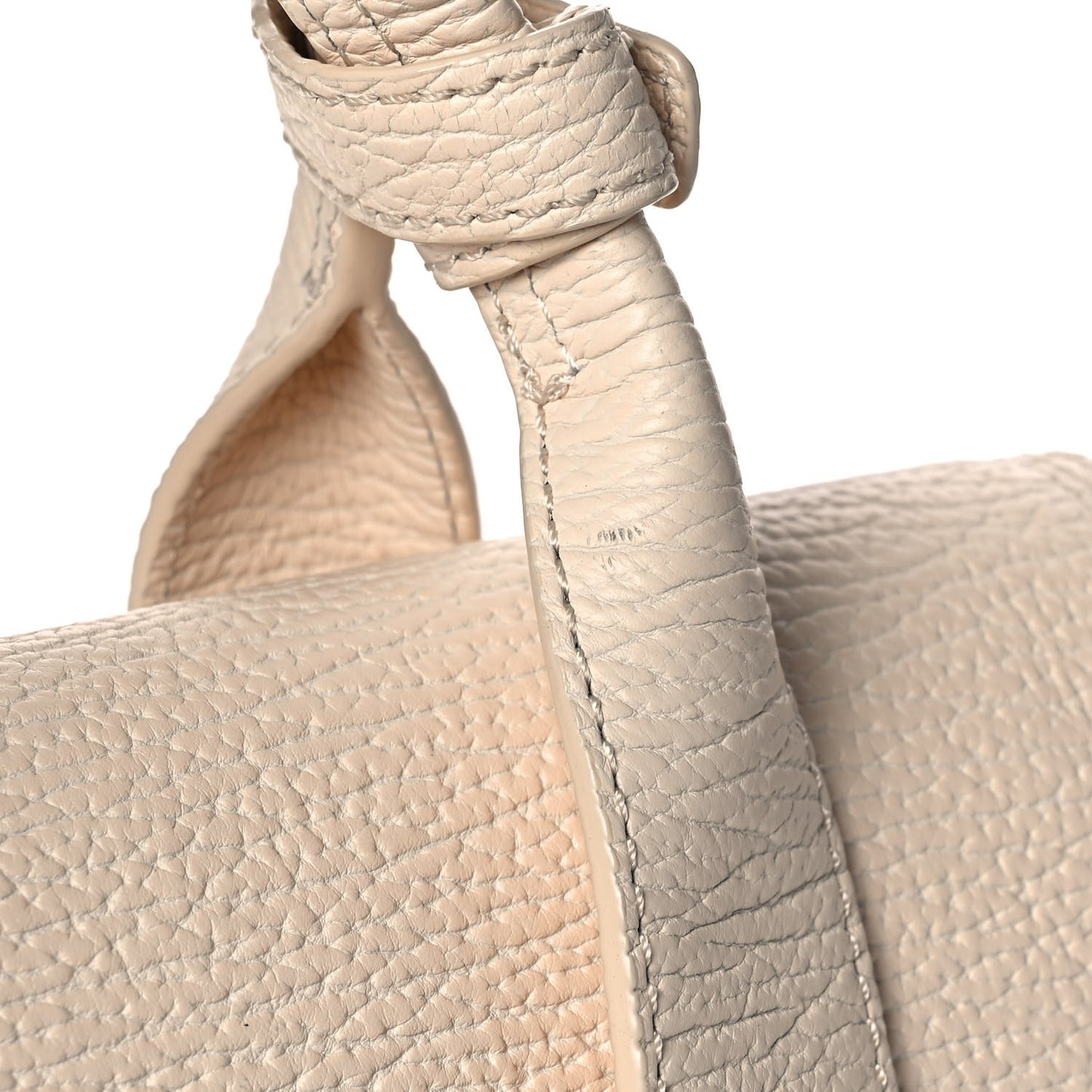 Textured Calfskin Medium Pashli Satchel Milk
