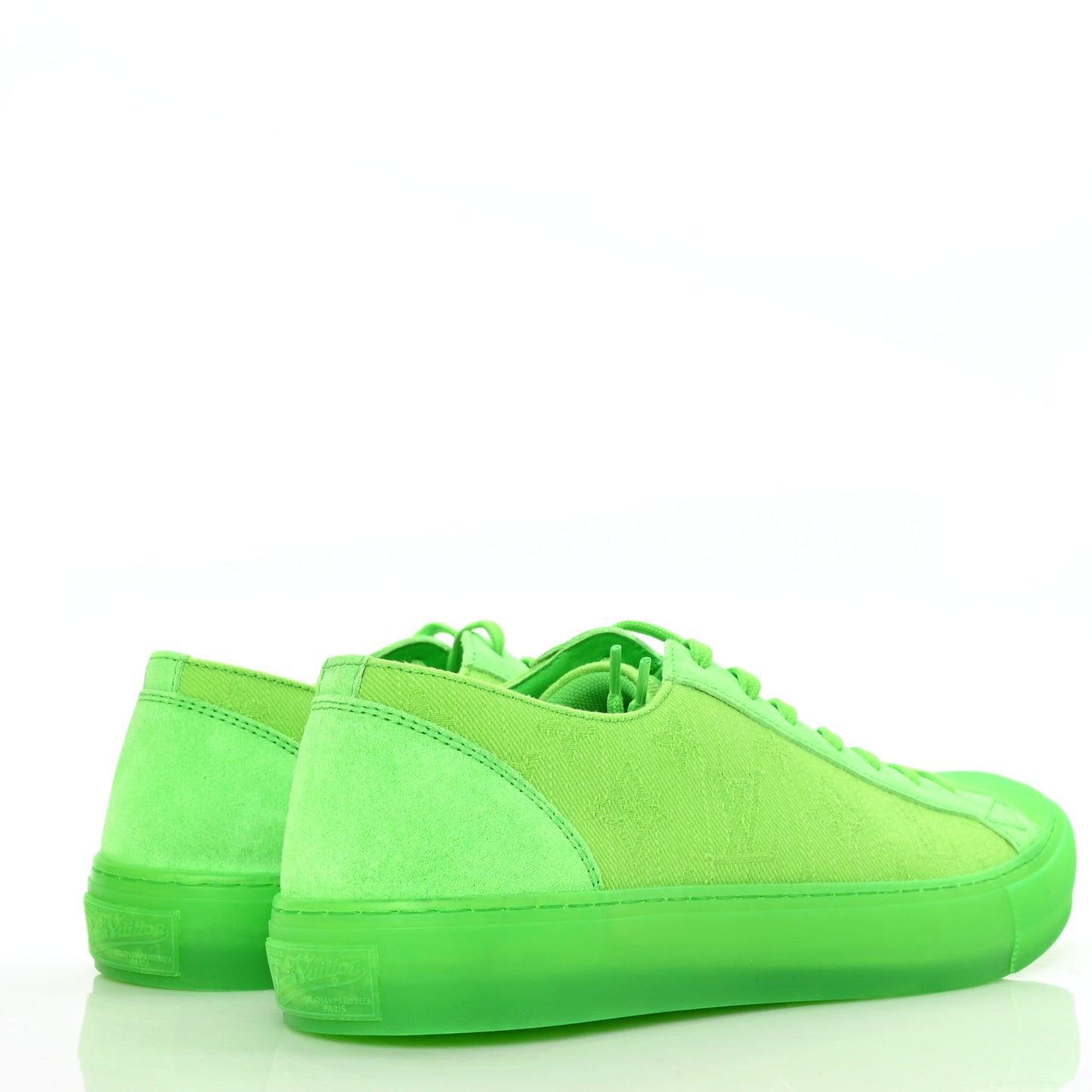 Canvas Monogram Mens Tattoo Sneakers 7.5 Vert