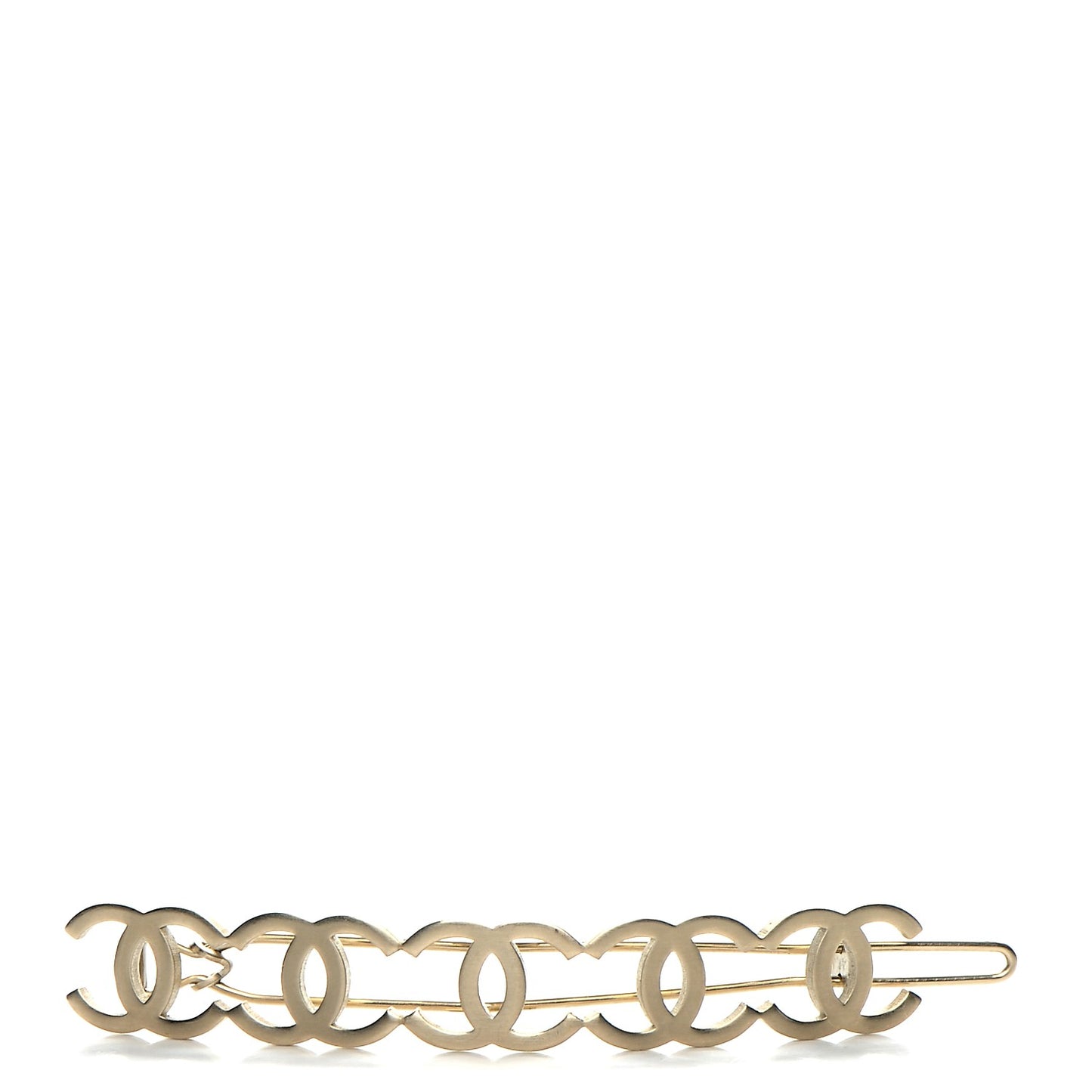 Metal CC Hair Clip Barrette Gold