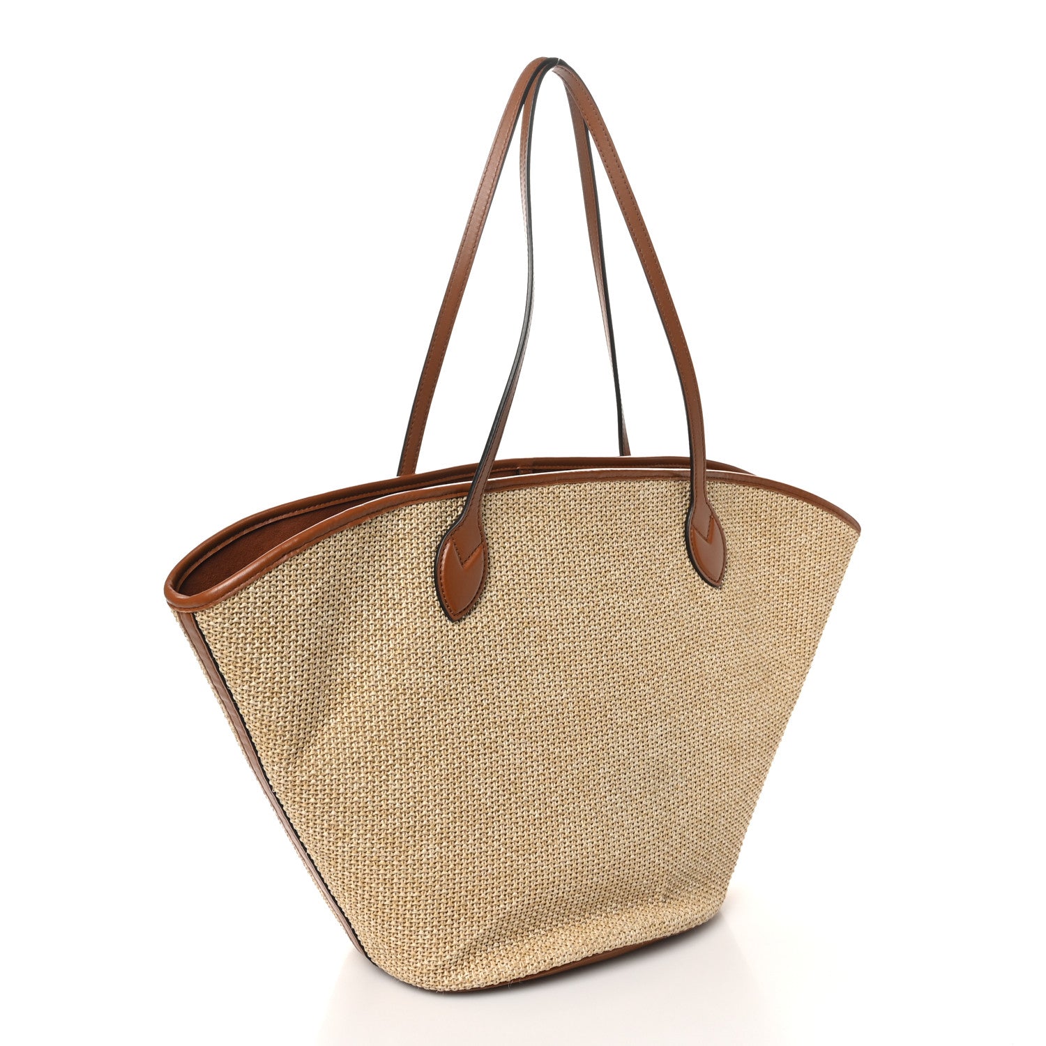 Louis Vuitton Raffia Saint Jacques Tote Caramel 4 of 10