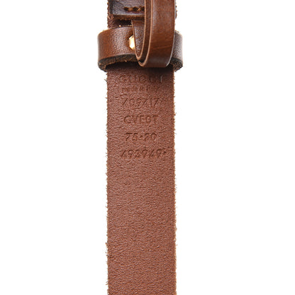 Gucci Faded Calfskin Double G 20mm Belt 75 30 Cuir 6 of 6