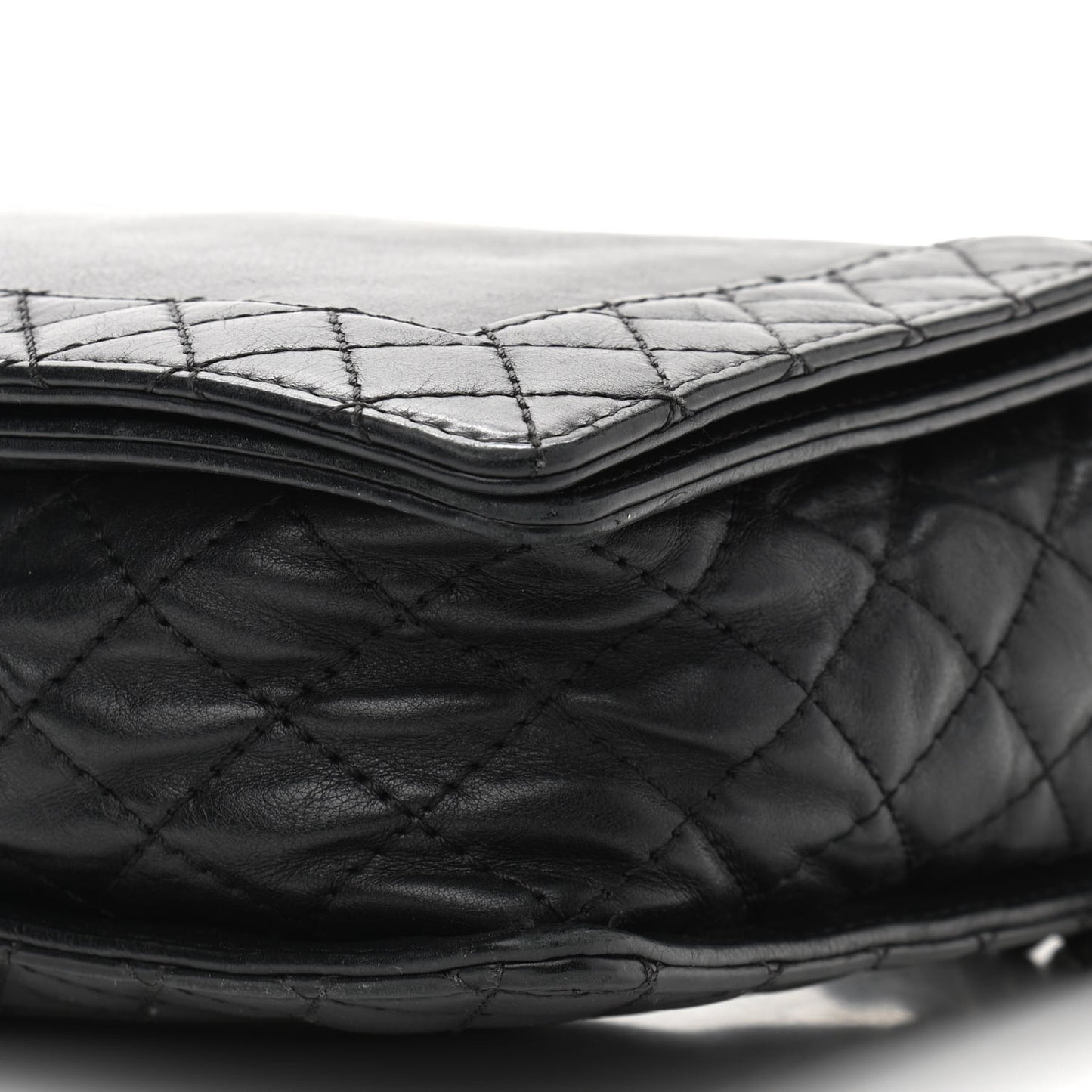 Calfskin Medium Boy Reverso Flap Black