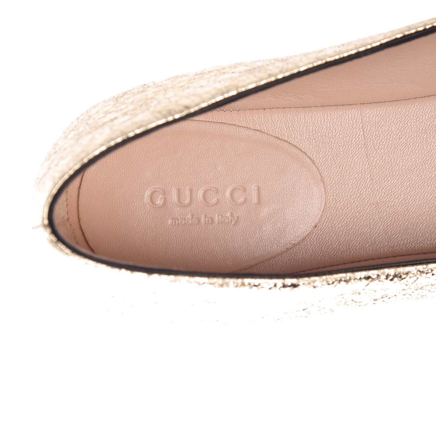 Gucci Galassia GG Marmont Fringe Flats 38 Platino 7 of 10