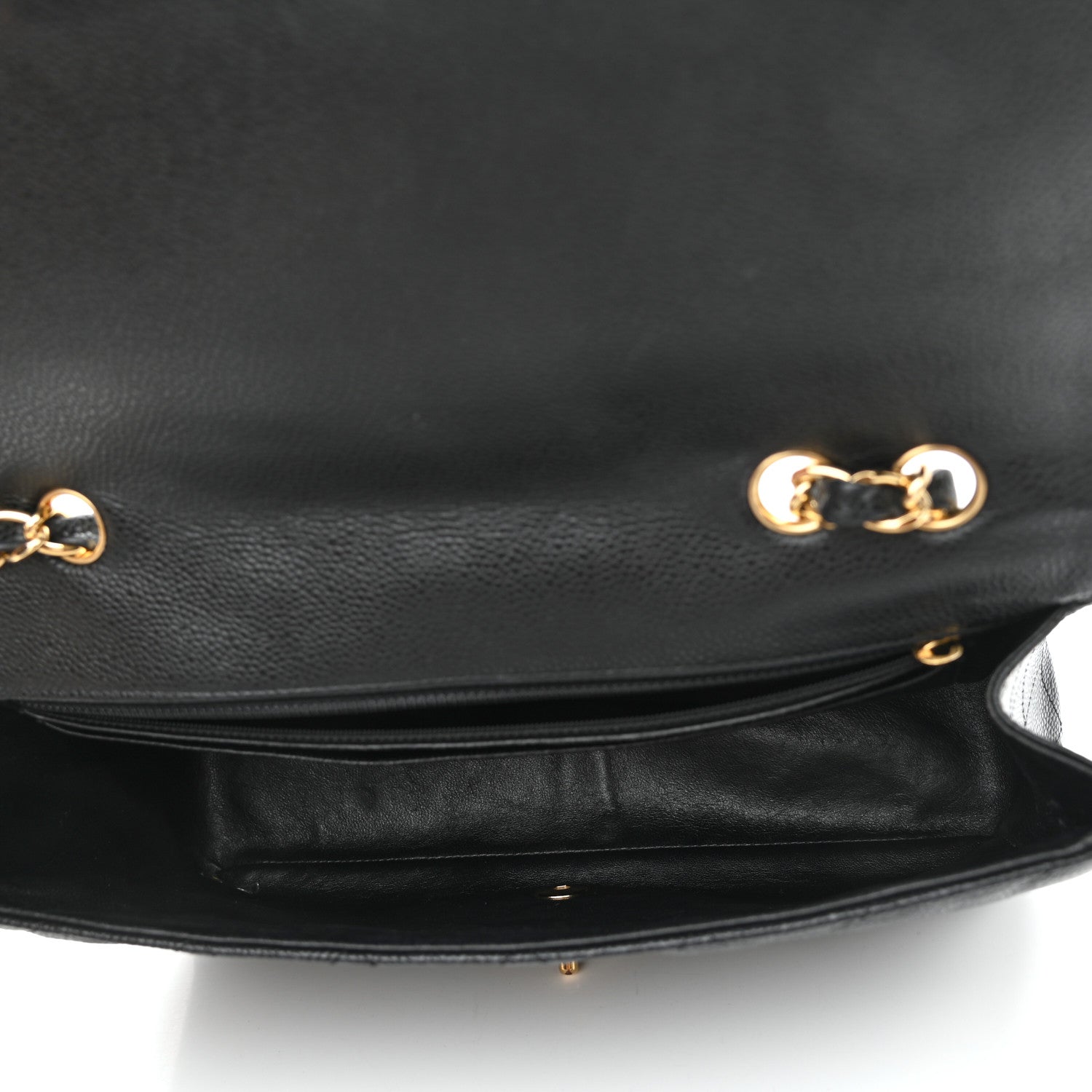 Chanel Caviar Quilted Jumbo Single Flap Black 4 of 14