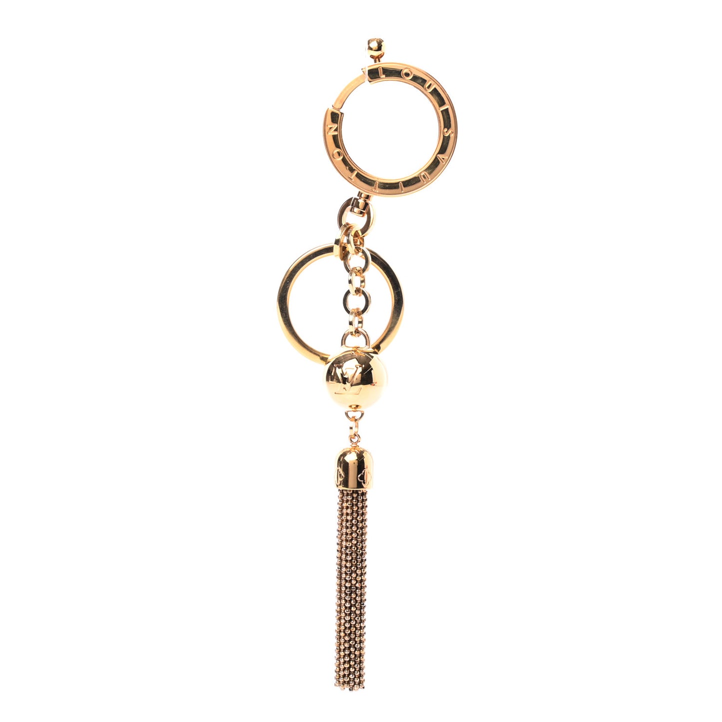 Goldtone Swing Key Holder and Bag Charm