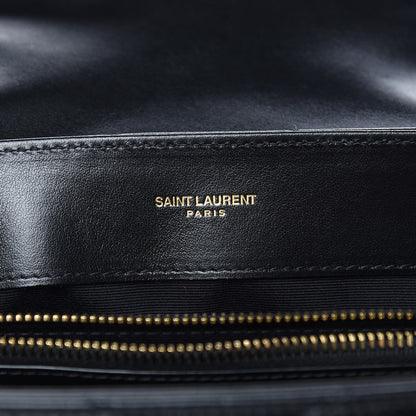 Saint Laurent Calfskin Y Quilted Monogram Small Loulou Chain Satchel Black 6 of 10