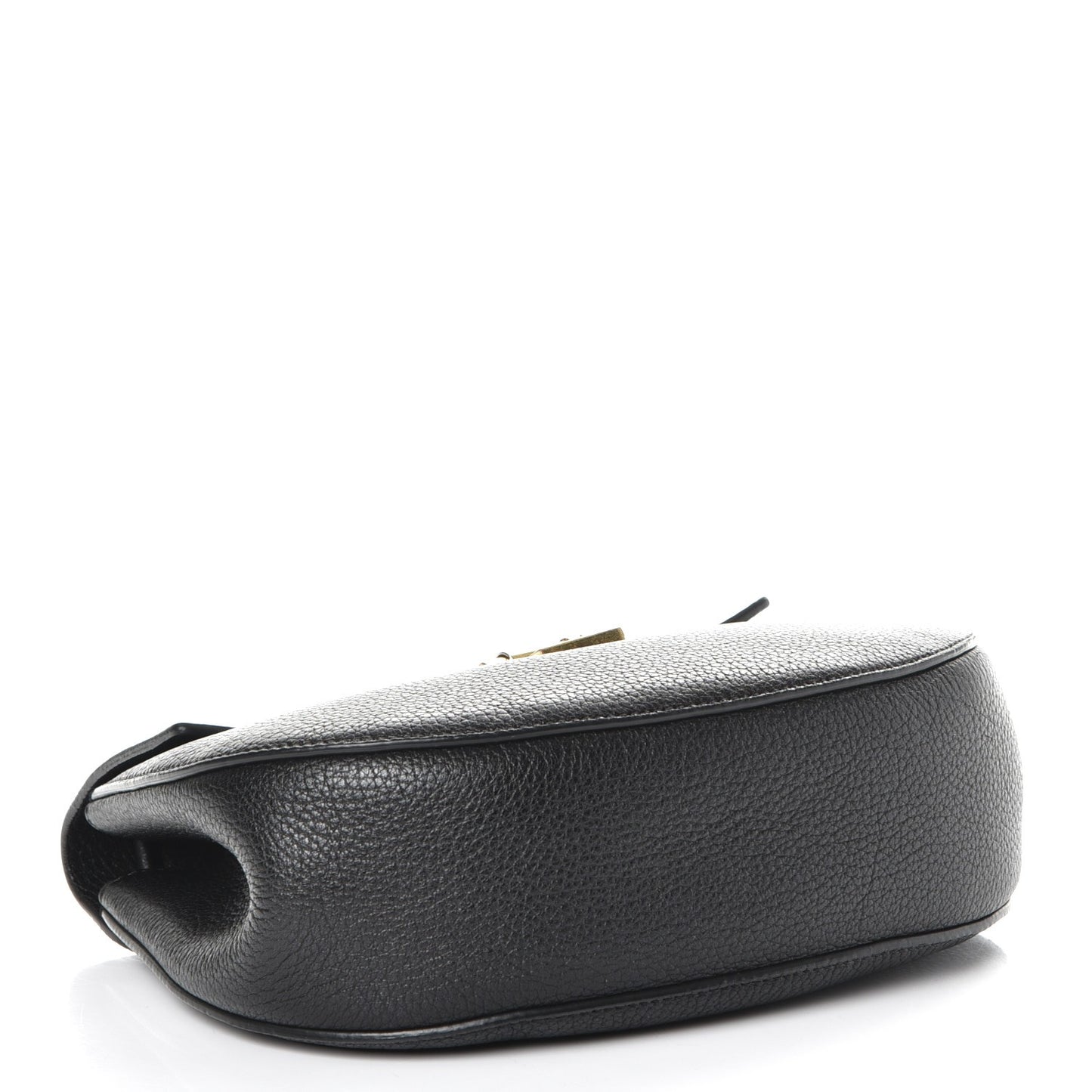 Grained Lambskin Mini Drew Shoulder Bag Black