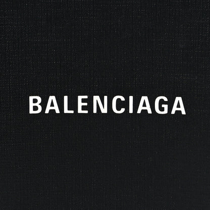 Balenciaga Squared Calfskin Logo Shopping Phone Holder Bag Black 7 of 9