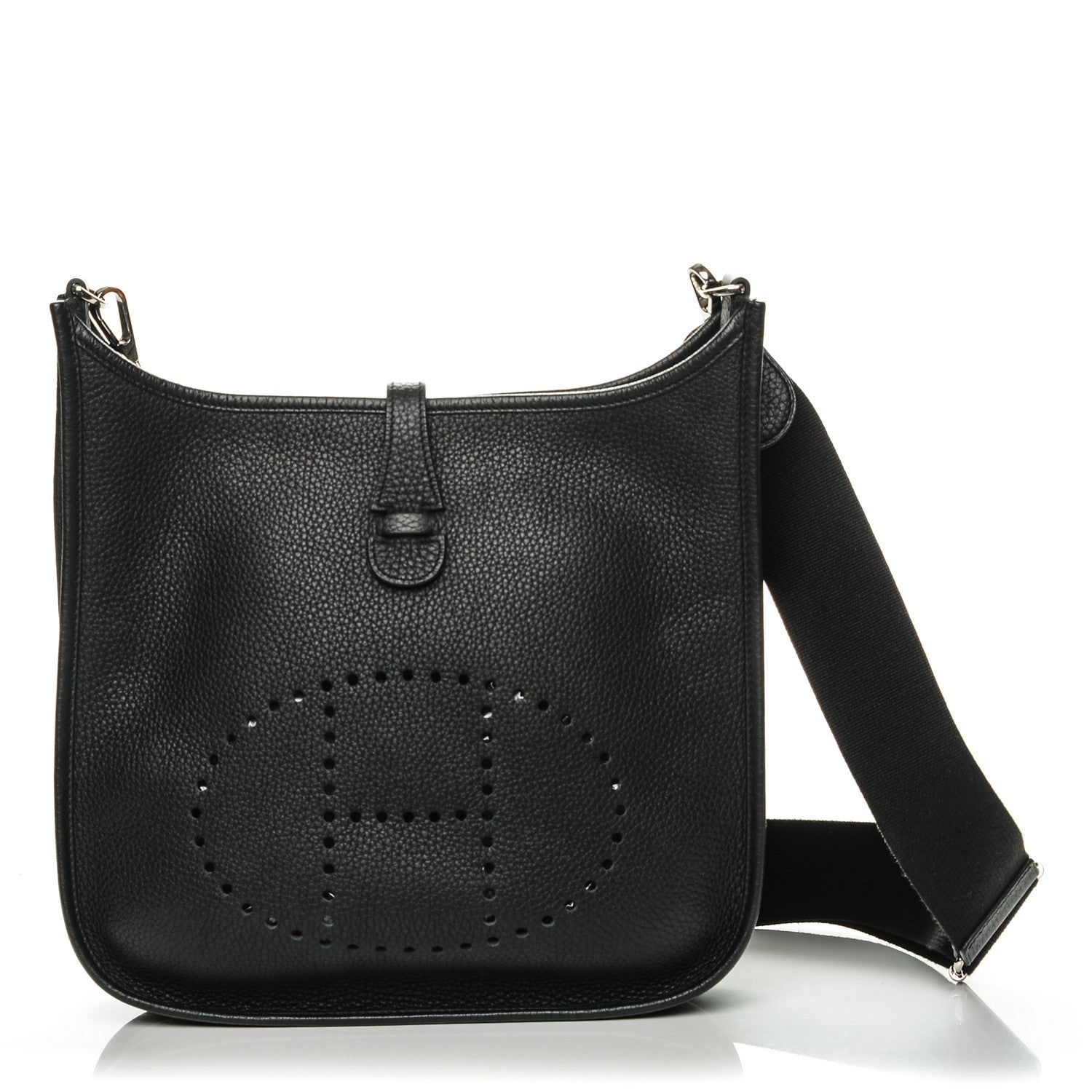 Hermes Taurillon Clemence Evelyne III PM Black 1 of 7