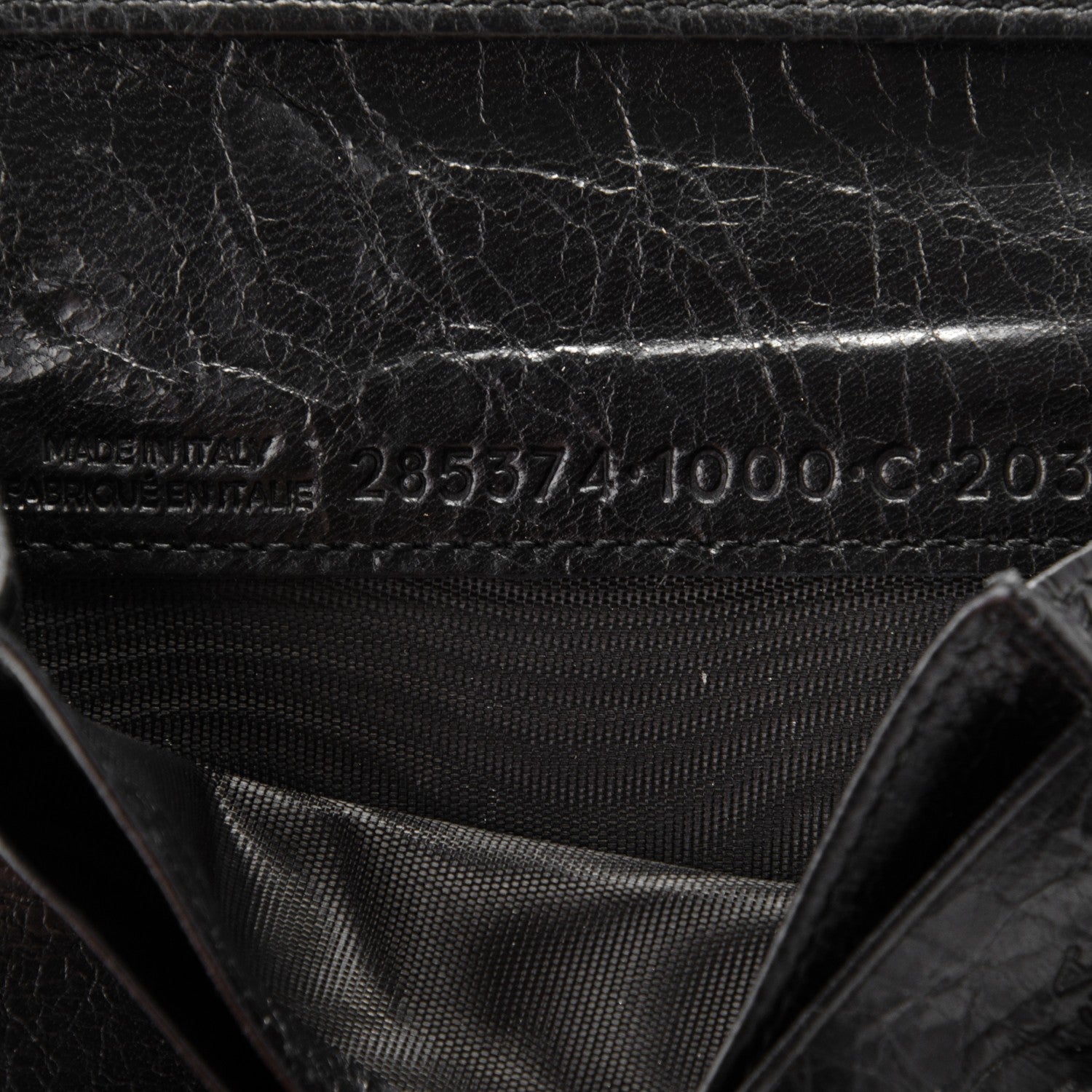 Balenciaga Agneau Giant Gold Card Case Black 7 of 7