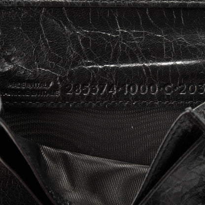 Balenciaga Agneau Giant Gold Card Case Black 7 of 7