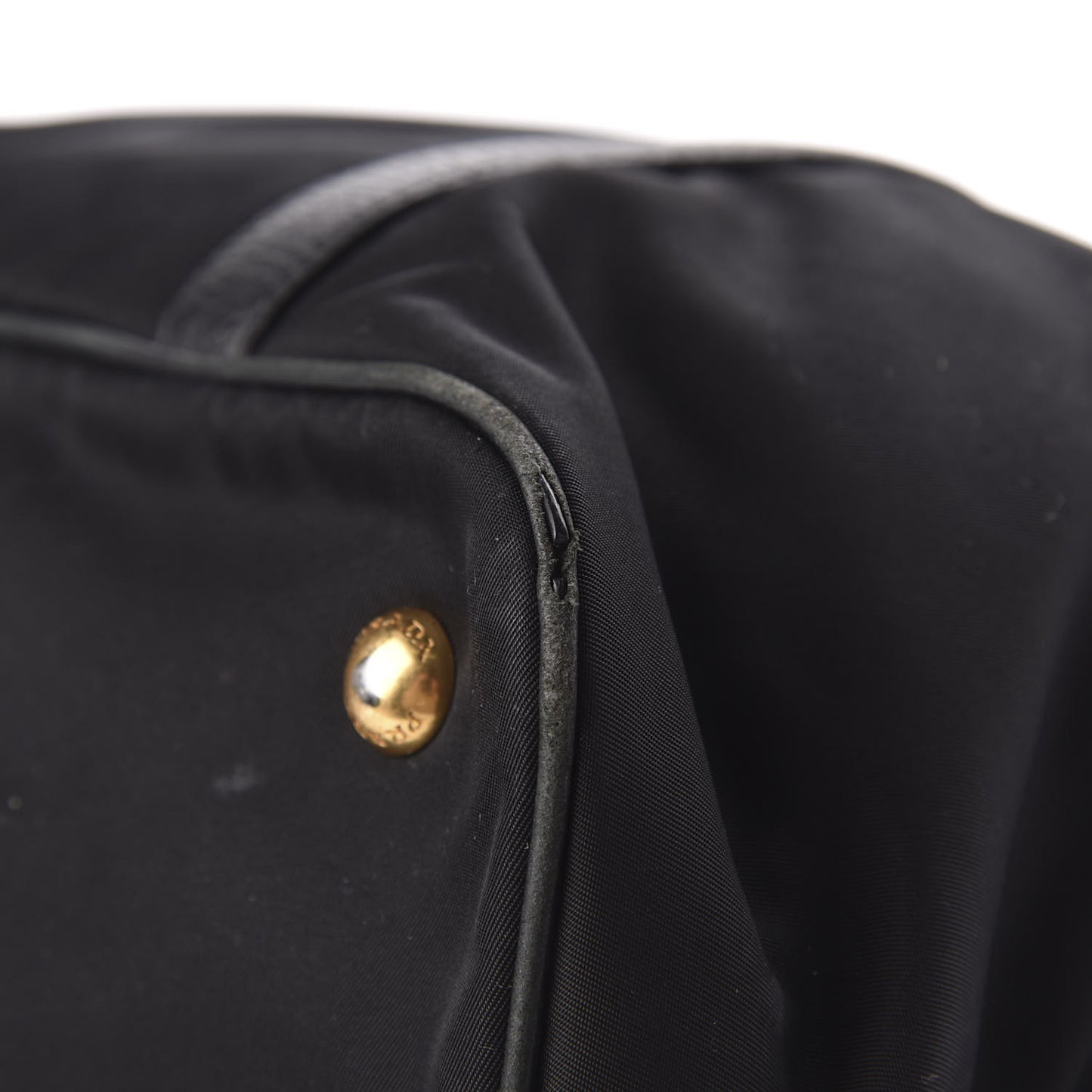 Tessuto Nylon Vitello Daino Tote Black