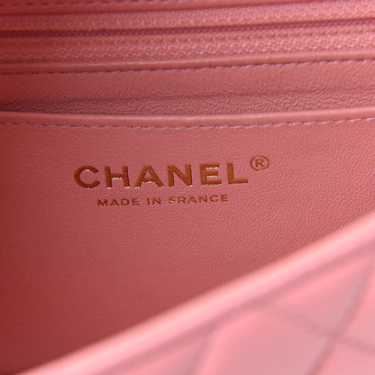 Chanel Lambskin Quilted Mini Rectangular Flap Pink 6 of 12