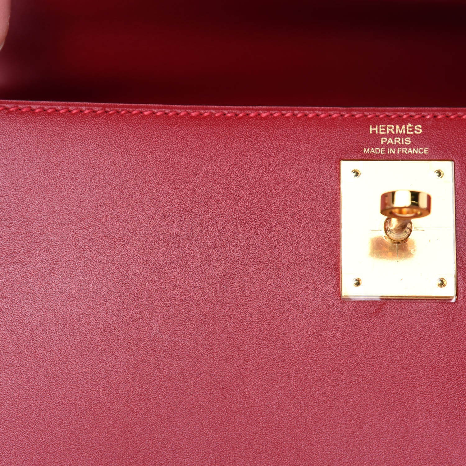 Hermes Tadelakt Kelly Sellier 28 Rouge Vif 11 of 14