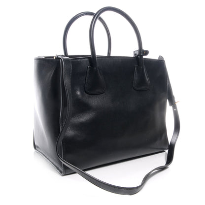 Prada Soft Calf Shopping Tote Nero Black 3 of 9
