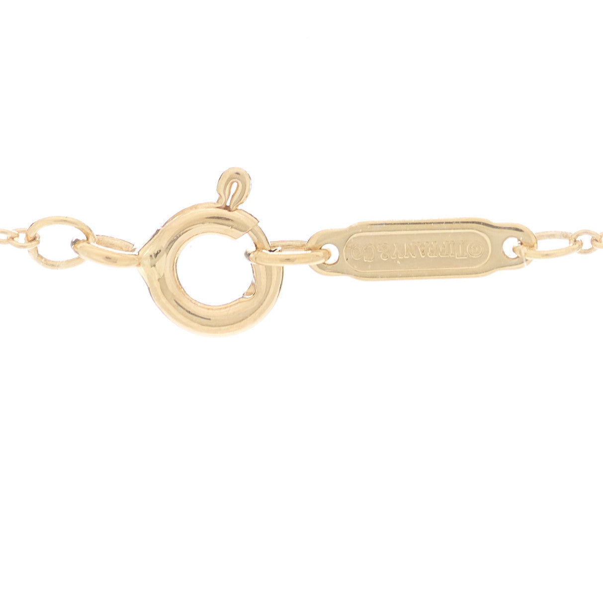 Tiffany 18K Yellow Gold 22mm Elsa Peretti Open Heart Pendant Necklace 4 of 4