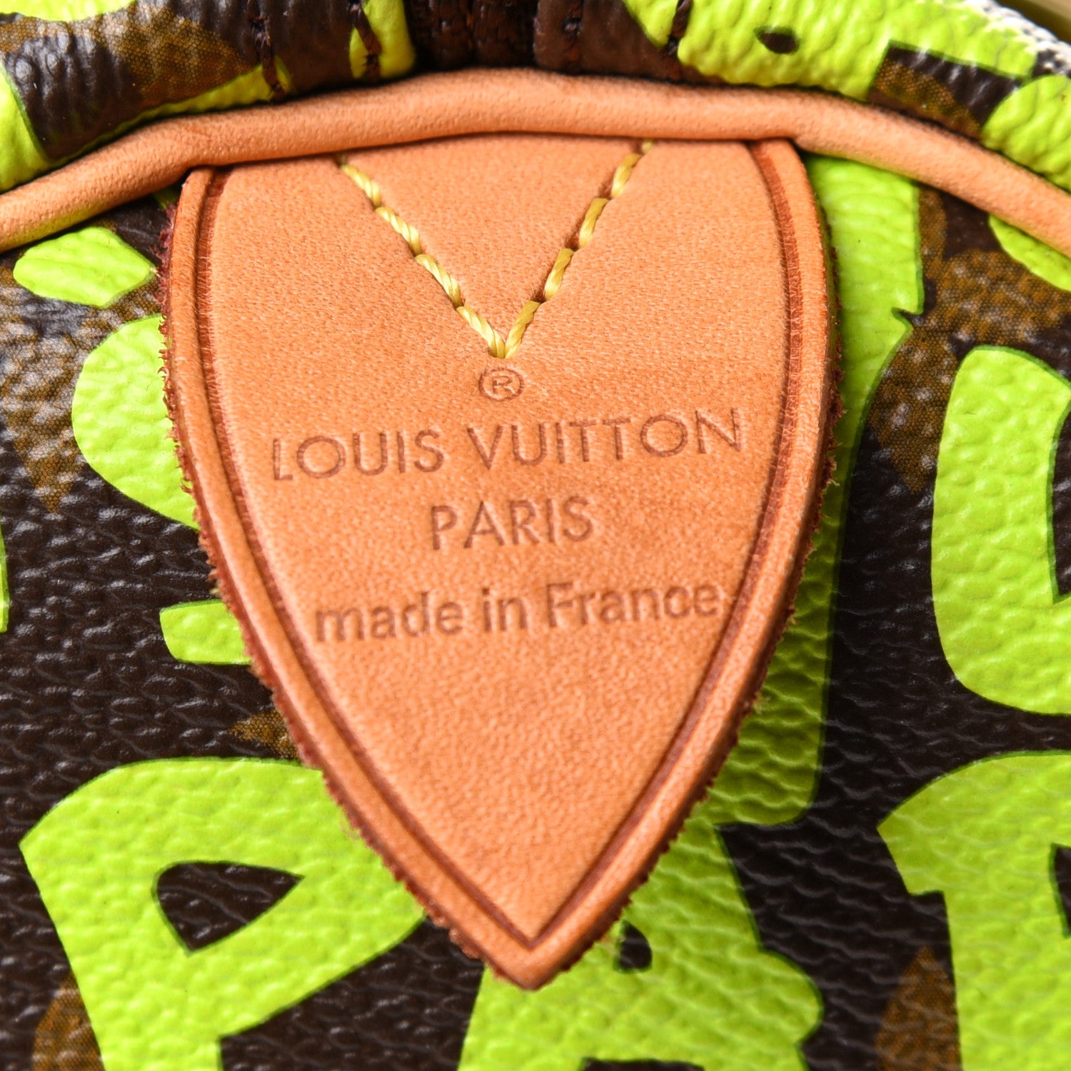 Louis Vuitton Monogram Graffiti Speedy 30 Green 6 of 10